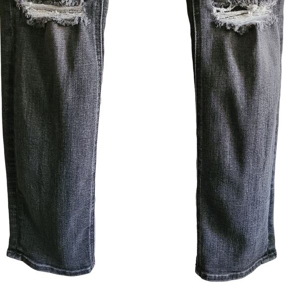 MOTHER The Mid‎ Rise Dazzler in Open Later Gray Busted Knee 1686-734 Women's 28 - Picture 9 of 16